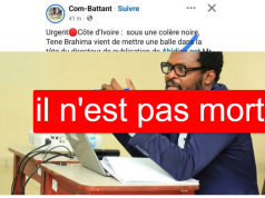 Faux : Robert Kra n’a pas reçu une balle dans la tête et exerce ses fonctions de Dp