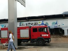 Incendie à China Mall Koumassi : Le sinistre déclaré depuis 2h, tout est partie en fumée